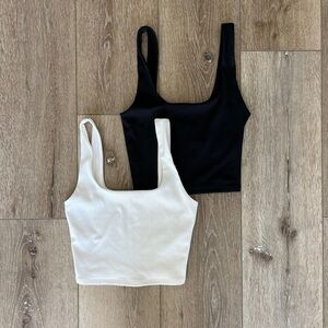 Express Black and White Crop Tops sz. XS